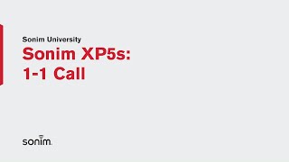 Sonim XP5s - AT&T EPTT   1 to 1 call