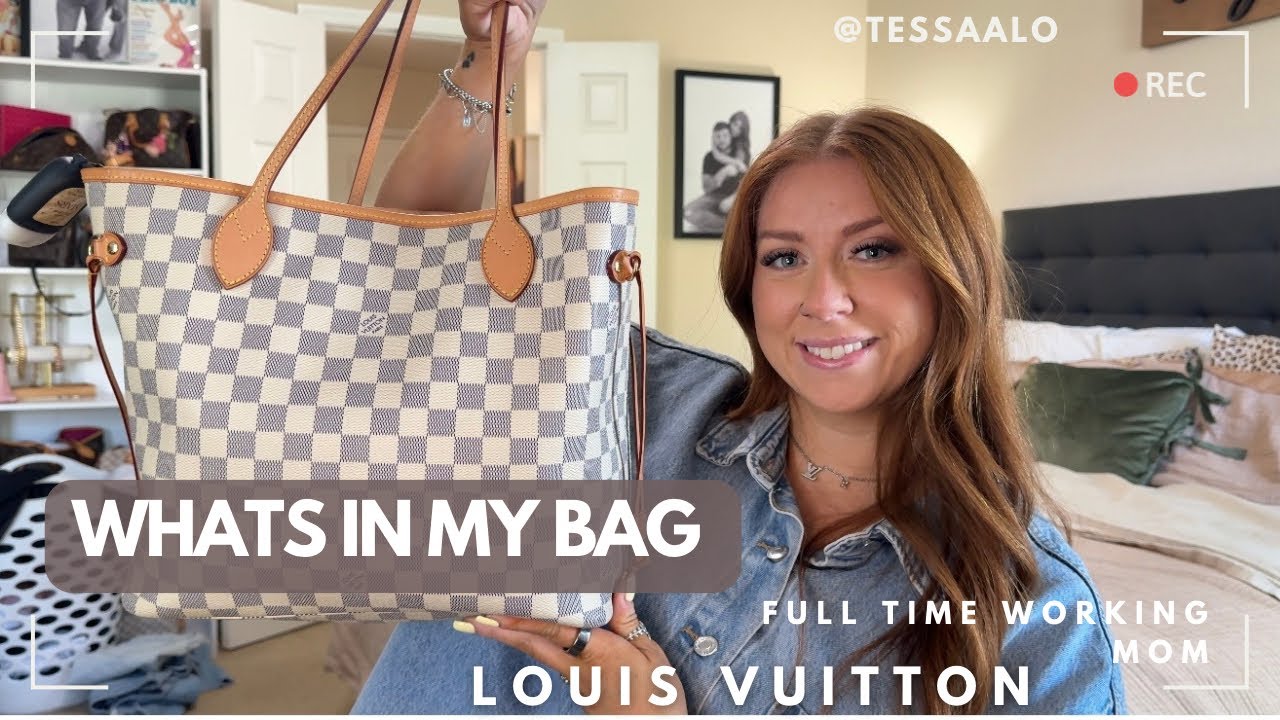 Updated what’s in my work bag | full time working mom ft. my Louis Vuitton Neverfull ✨