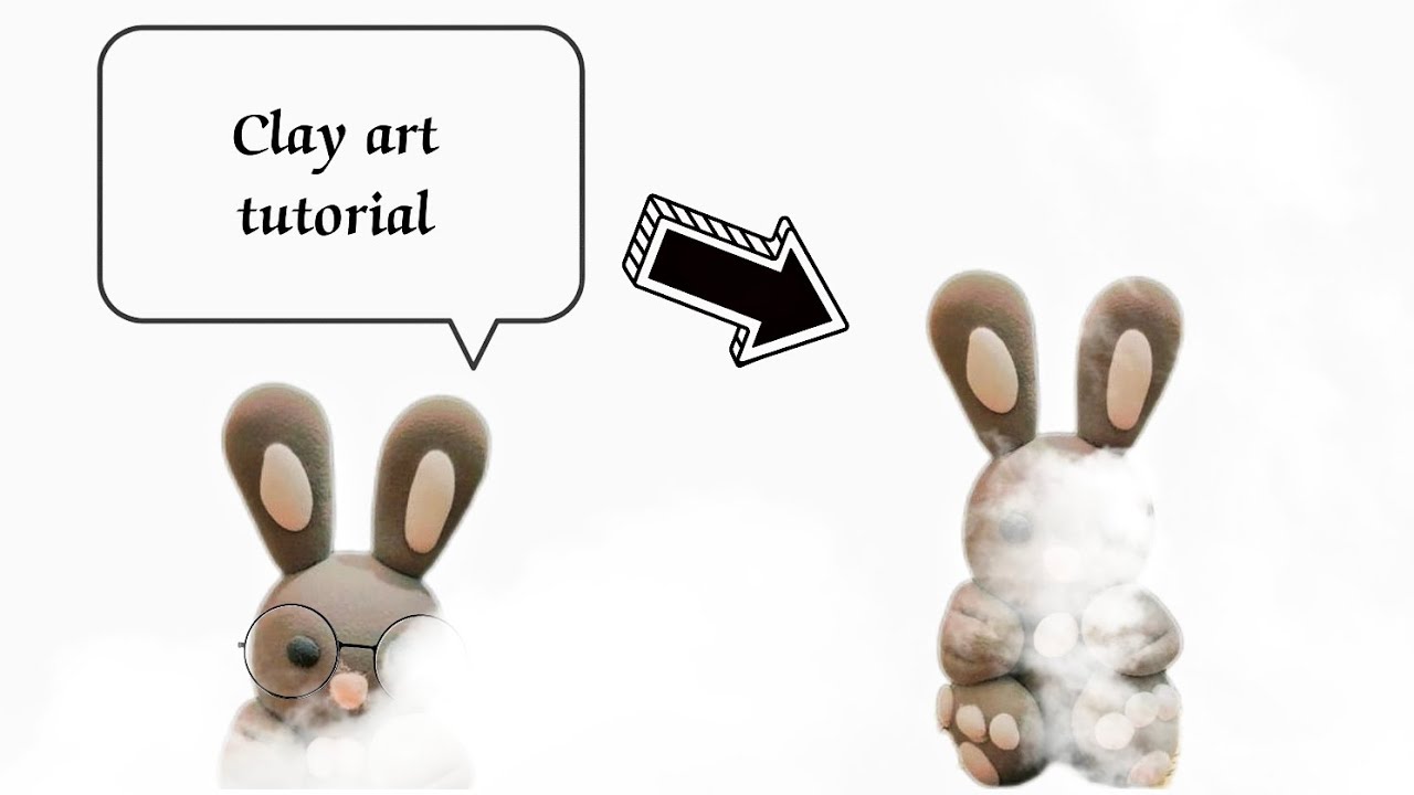 Cute and Easy Clayart Tutorial| Making cute rabbit ππ°| How to make cute ...