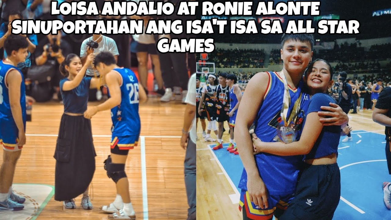LOISA ANDALIO AT RONIE ALONTE SINUPORTAHAN ANG ISA'T ISA SA ALL STAR GAME NG STAR MAGIC