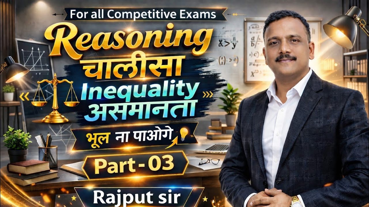 Part - 03 Inequality (आसमानता ) By Rajput sir 