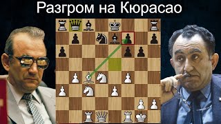 Т.Петросян - В.Корчной 🥊 УДАР хоботом и НОКАУТ в 21 ход! Шахматы