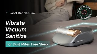 X1 Robot Bed Vacuum:Dust Mites Gone at the Touch of a Button