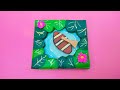 Diy Easy 3D Lotus Pond / How to make 3D pond from waste Cardboard/ 3D Painting 🎨 #diy #viral #craft