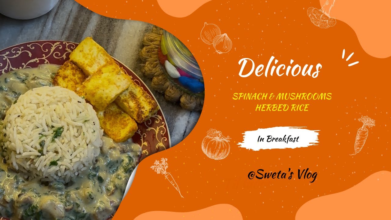 Spinach & Mushroom Herbed Rice 