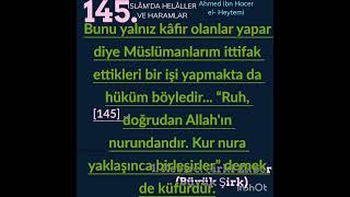 ... “Ruh, Doğrudan Allahın Nurundandır. Kur Nura Yaklaşınca Birleşirler” Demek De Küfürdür.