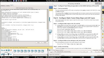 4.2.1.4 Packet Tracer Configuring Static Frame Relay Maps