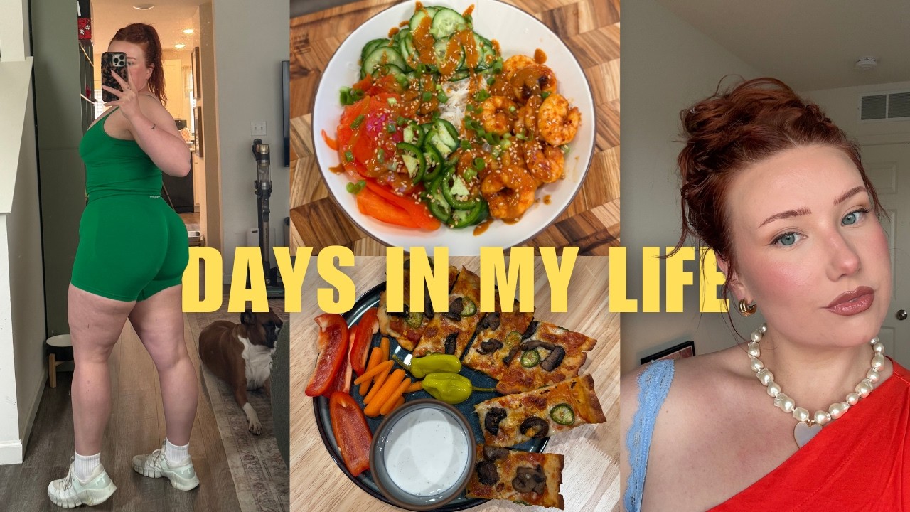 weekend VLOG: mental health chat, my glute workout, healthy dinner recipes + updated spring makeup