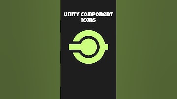 Can you recognise these Unity component icons? #unity #icons #gamedev