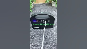 Outdoor power supply with 4 USB ports to keep your phone working all day