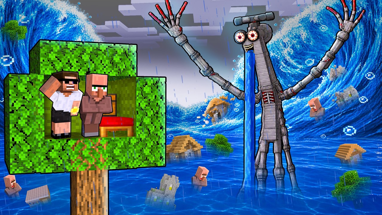 Tap Monster Flooded My ENTIRE World in Minecraft!