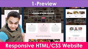 1/12 Preview | Create Responsive Modern Theme Website from Scratch using HTML5 & CSS3 Only