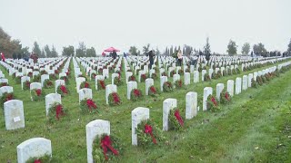 Volunteers honor veterans at Dixon cemetery with Wreaths Across America