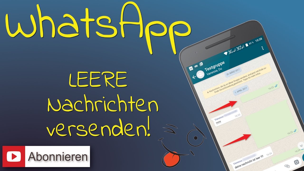Update New WhatsApp - Leere Nachrichten versenden