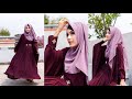 Most Requested Hijab Tutorial to wear with Gown/Abaya/Burkha || Noshin Nower 🌸