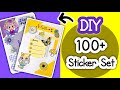 Diy homemade cute stickers for journaling and bullet journal diarytonniartandcraft