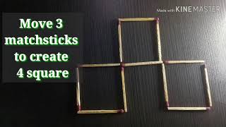 MATCHSTICKS PUZZLE TRICKS THAT BLOW YOUR MIND (posporo palito) #puzzle #problem screenshot 4