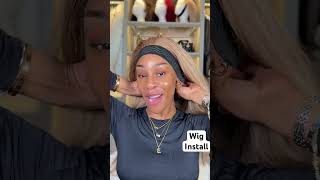 Frontal lace install #wigs #hairtutorial #love #hair