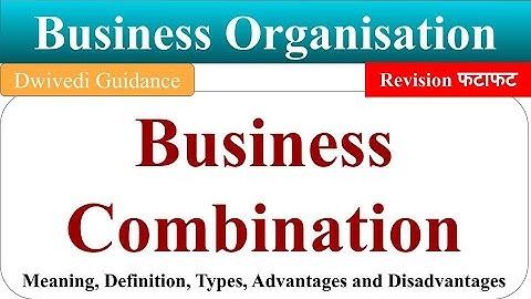Business Combination and its types, horizontal, vertical, lateral, Business Organisation b.com
