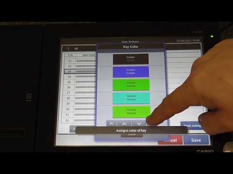 Casio VR 200 New product item setting up and editing price change Pos System