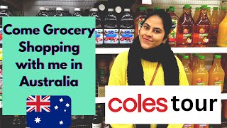 Grocery Shopping Australia| Australian Supermarket tour| how to shop in Australian Supermarket