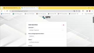 Procedures for registering Institutional Users in the SIPD RI Ministry of Home Affairs
