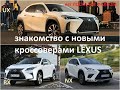 знакомство с новыми кроссоверами LEXUS(ЛЕКСУС) RX NX UX