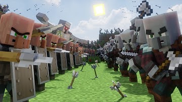 Villager Pillager BATTLE! - Villager VS Pillager: A History |PART 4| (Minecraft Animation)