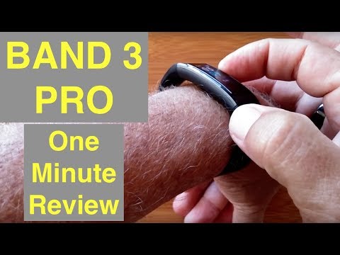 HUAWEI BAND 3 PRO Bright COLOR AMOLED Screen GPS IP68 Waterproof Fitness Band: One Minute Review