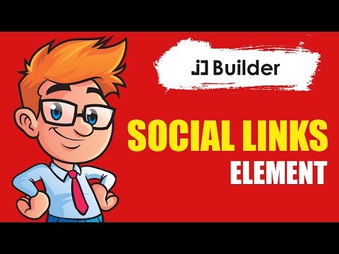 How to Use Social Links Element in JD Builder