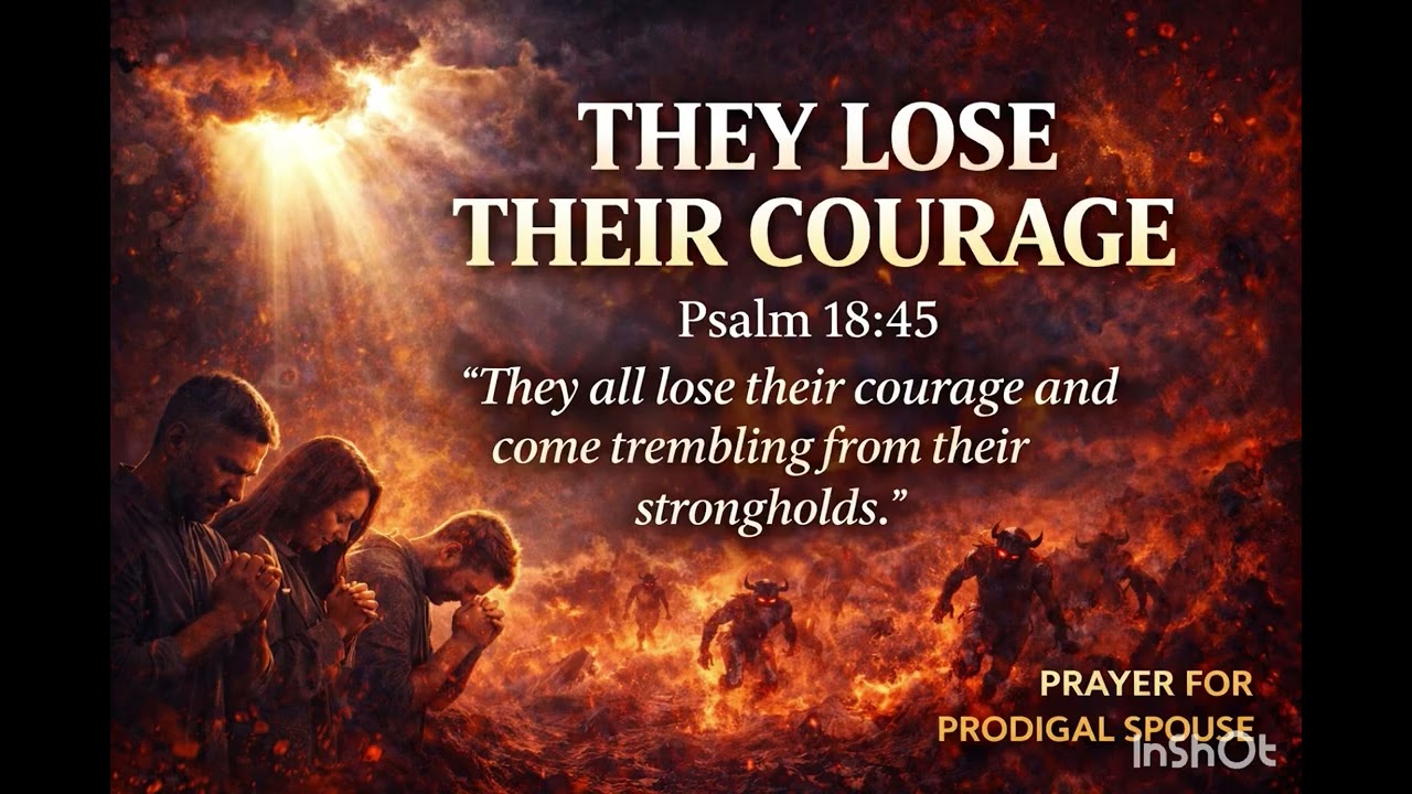 They Flee in Fear: A Violent Prayer Against the Enemy | Psalm 18:45 (Repeated prayer) 