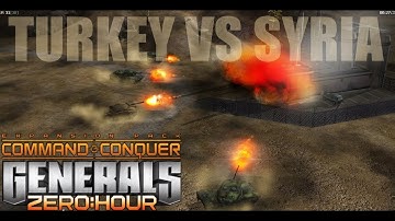 Turkey VS Syria - C&C Generals Zero Hour A Global Crisis - Gameplay 2021