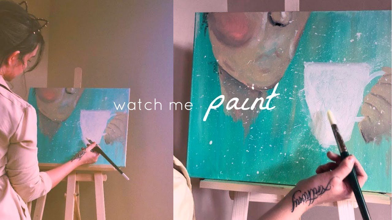 paint with me 🖤 a vlog STILLGLAMORUS YouTube