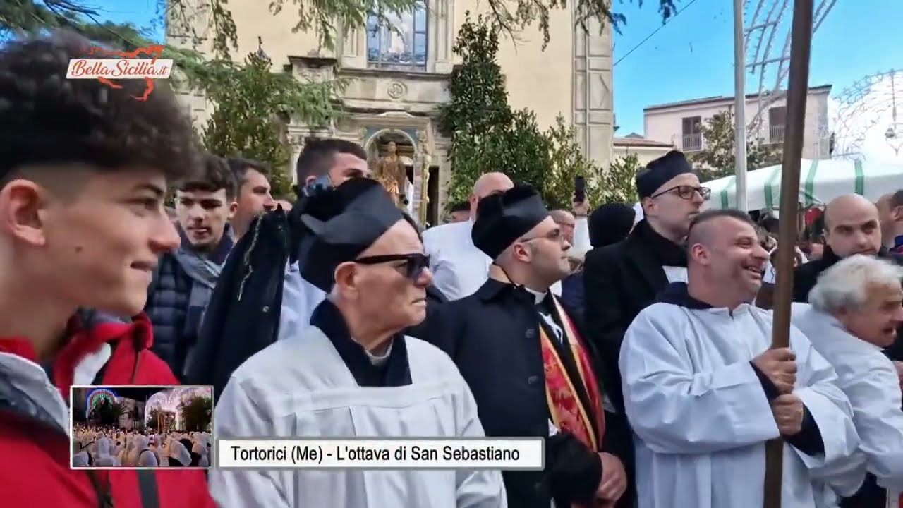Il portatore più anziano di Tortorici alla festa di San Sebastiano