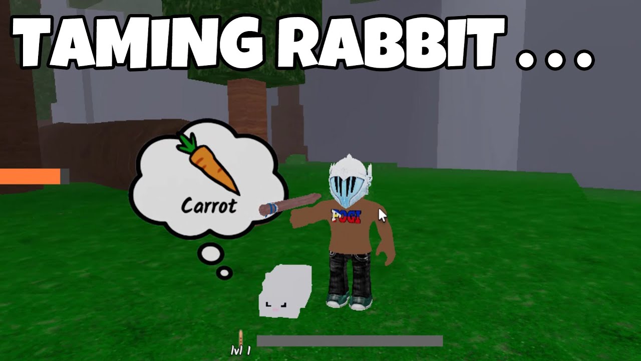 How To TAME RABBIT in 99 nights in the forest Roblox - YouTube