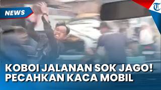 SOK JAGOAN! PEMUDA MABUK di Ciamis Rusak Kaca Mobil Gara-Gara Tak Terima Jalan Terpotong