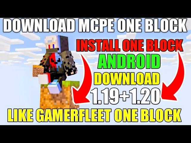 install + download one block Minecraft pocket edition 1.20