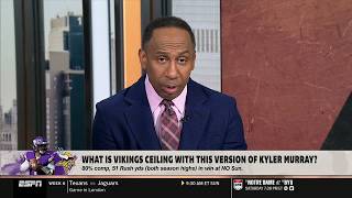 FIRST TAKE | "Kyler Murray is underrated by everybody" - Stephen A. on sounds off on Vikings 5-0