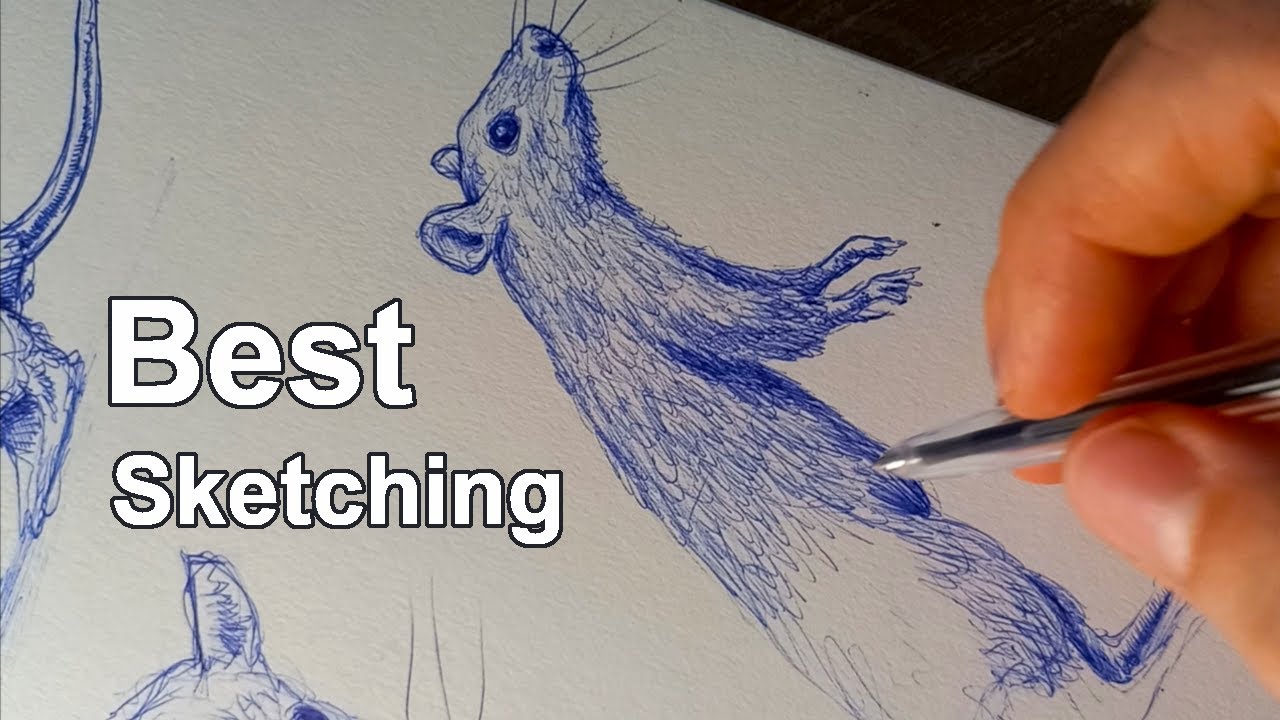 Ballpoint Pen Sketching is THE BEST Sketching - YouTube