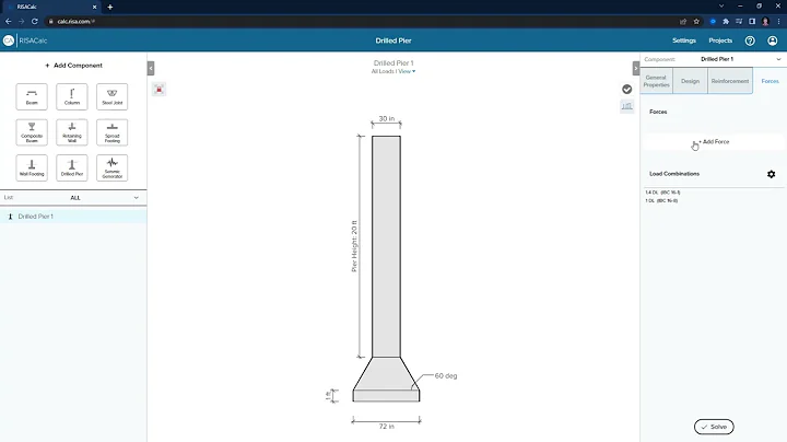 RISACalc: Drilled Pier Design