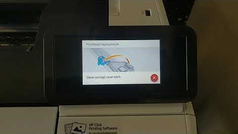 HP Designjet T1600 Printhead Replacement