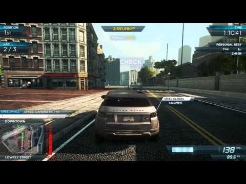 NFS Most Wanted 2012 Stock Market Crash Circuit Race 2 06 48 Land Rover Evoque Fully Modded Pro
