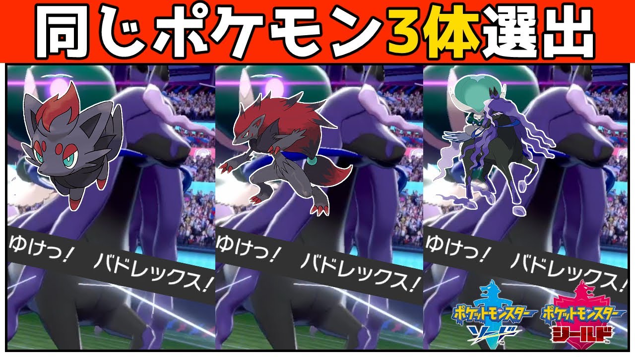 伝説のポケモンを3体選出できる神構築 ゾロゾロ構築 ポケモン剣盾 Youtube