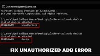How To Fix Device Unauthorized With Android ADB On CMD Fix