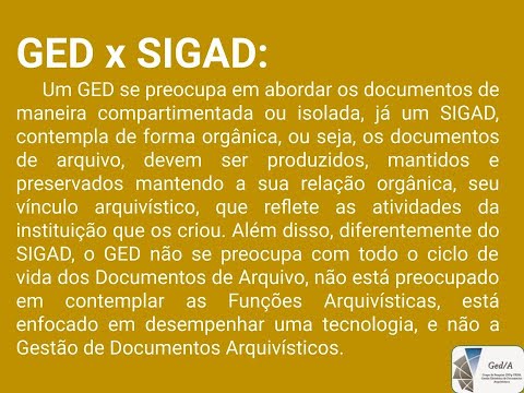Transformação Digital em Arquivos dos Sistemas de GED para SIGAD - Inovação Sustentada