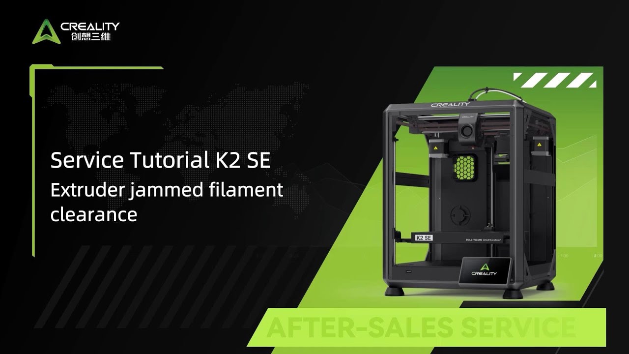 Service Tutorial K2 SE Extruder jammed filament clearance