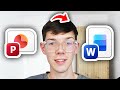 How To Convert PowerPoint To Word - Step By Step