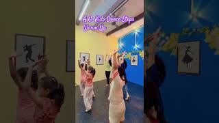 Dance steps warmup 💪 #WarmUpExercise #KidsDanceClass #DanceWarmUp #FitnessForKids KidsActivity 🔥