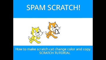 How to make an change color and make clone sprite in scratch! (EASY WAY)