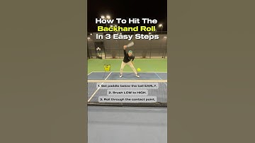 The Secret To A Deadly BACKHAND ROLL | Pickleball Tutorial 🤝⚡️ #pickleballtips #pickleballcoach